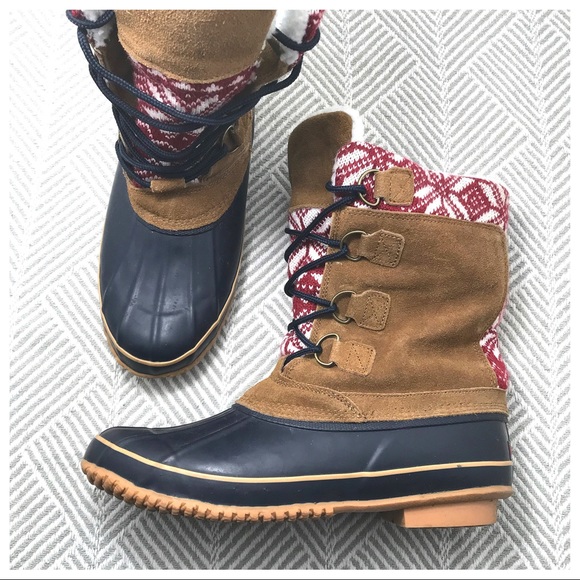 Khombu Shoes - Khombu | Vail Fair Isle Duck Boots